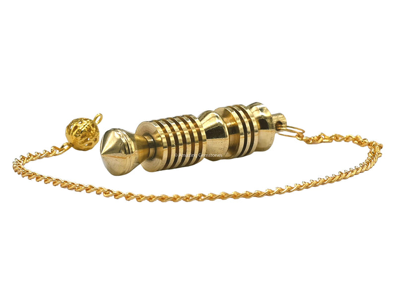 [Australia] - Ibrahim Karim Universal Pendulum Healing Metal Pendulums for Divination, Gold Double ISIS Steel Copper Pendulum High Energy Pendulo de Bronce Pendulos de Mesa MP21 #21. Double Isis - Openable 