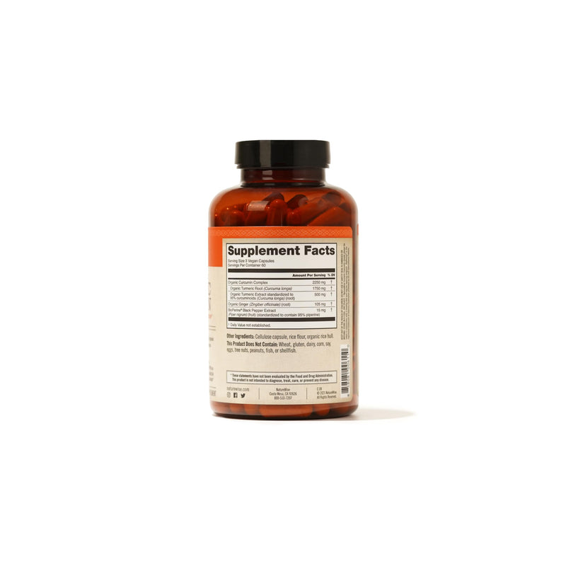 [Australia] - NatureWise Curcumin Turmeric 2250mg | 95% Curcuminoids & BioPerine Black Pepper Extract | Advanced Absorption for Joint Support [2 Month Supply - 180 Count] Unflavored 180 Count (Pack of 1) 