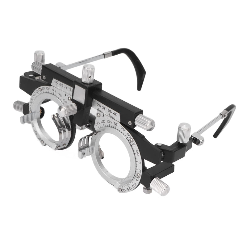 [Australia] - Asixxsix Adjustable Test Frame, Optical Optical Test Lens Frame, Lightweight Alloy Optometry Frame, Eye Optometry Optician PD 48-80mm, Adjustable Temple Length and 