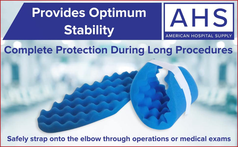 AMERICAN HOSPITAL SUPPLY AHS Adjustable Foam Positioner | Ulnar Nerve Protector | Decubitus Care Elbow Pads | Pads 1 Each