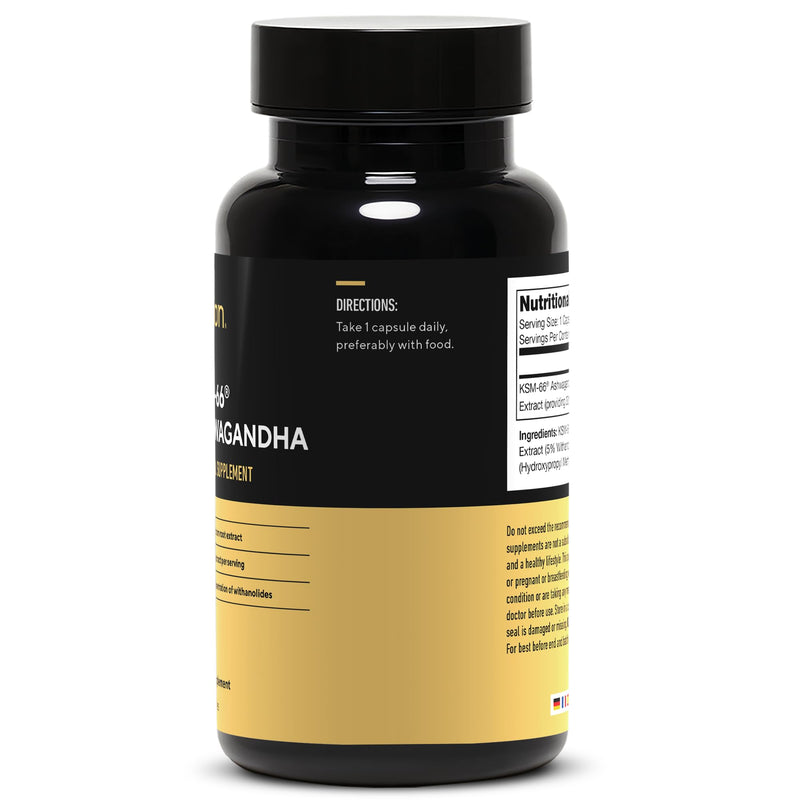 LEGION KSM-66® Ashwagandha Root Extract - Ashwagandha Root Powder Supplement to Improve Your Mood, Sleep & Athletic Performance - Extra Strength AshwagandhaRoot Extract (60 Servings)