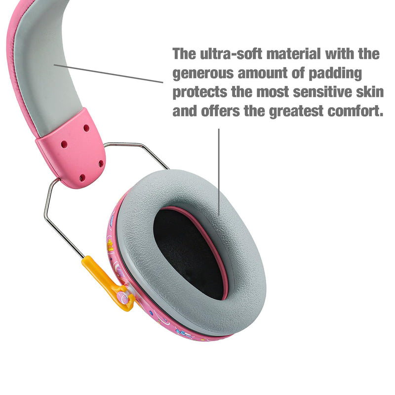 [Australia] - PandaEar Kids Ear Protection Noise Cancelling HeadPhones, NRR 28dB Hearing Protection Earmuffs for Autism, Children, Toddler Pink 