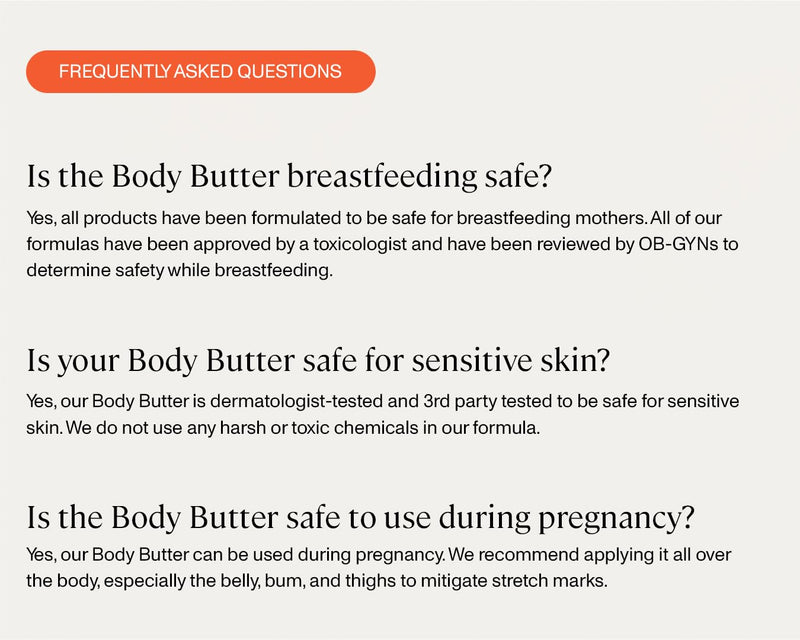 [Australia] - ANYA Body Butter, 5oz - Stretch mark repair and prevention lotion. Dermatologist-tested, Breastfeeding Safe ultra-rich cream, keeps skin hydrated postpartum. Essentials Gifts Baby Shower Gifts 