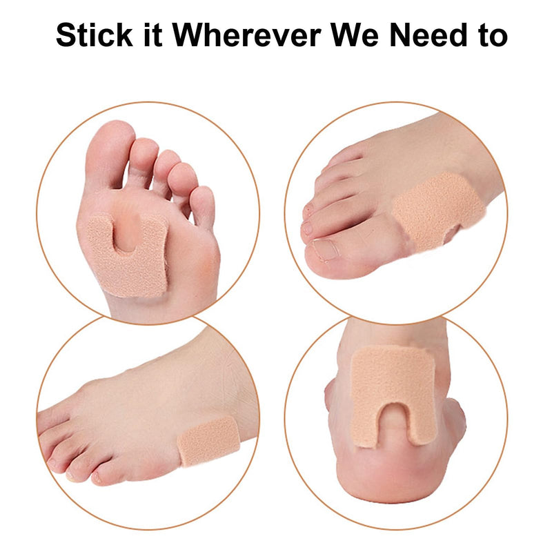 [Australia] - Cushioned Foot Pads with Thick Moleskin - 20 Pieces Meta Pads & Cushions for Metatarsal Areas - For Calluses, Heels & More 