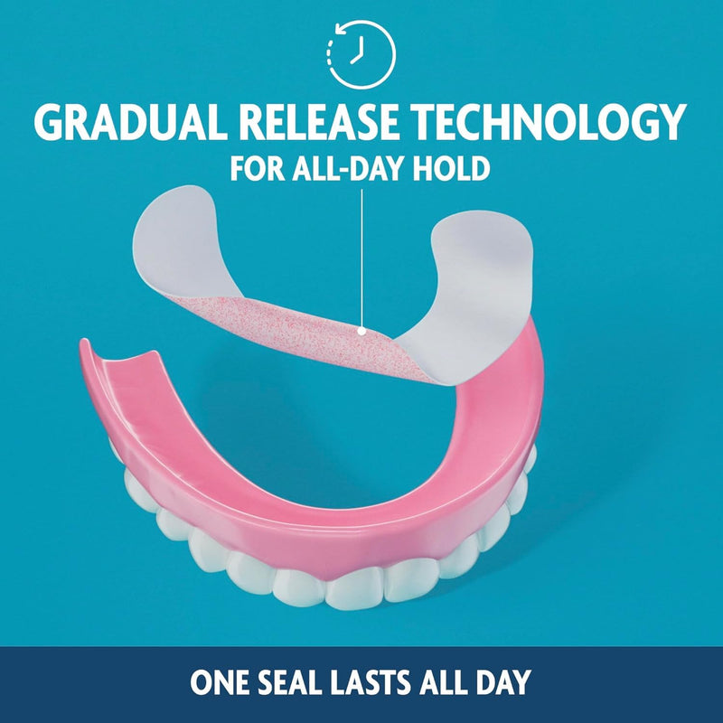 [Australia] - Sea Bond Secure Denture Adhesive Seals, Original Lowers, Zinc-Free, All-Day-Hold, Mess-Free, 30 Count (Pack of 4) 30 Count (Pack of 4) 