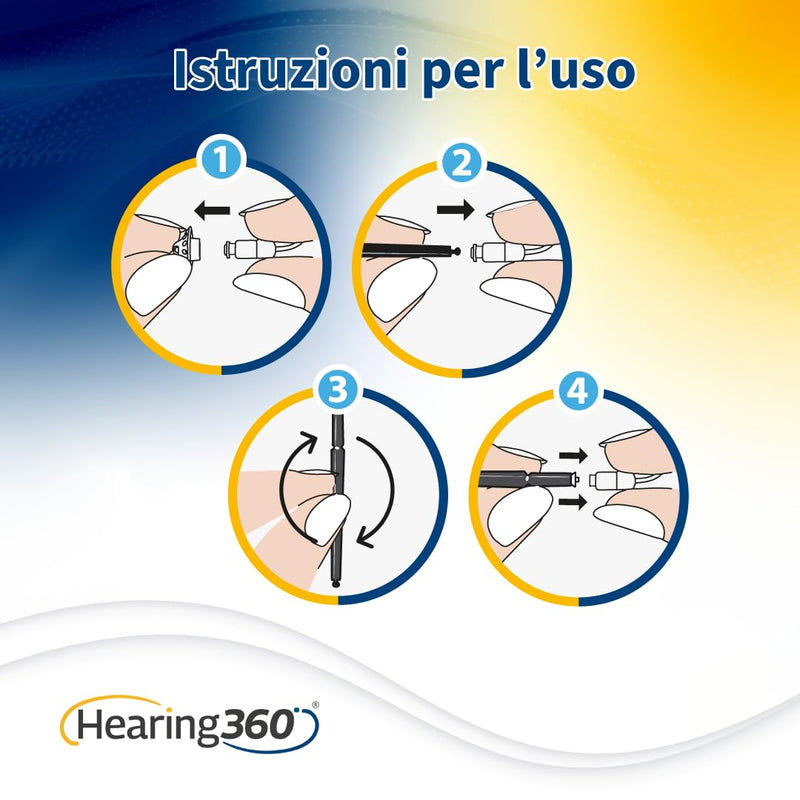 24 x Hearing Aid Protection Against Earwax, Moisture and Dust Protection with Resealable Hard Case 24 x Hearing Aid Filters