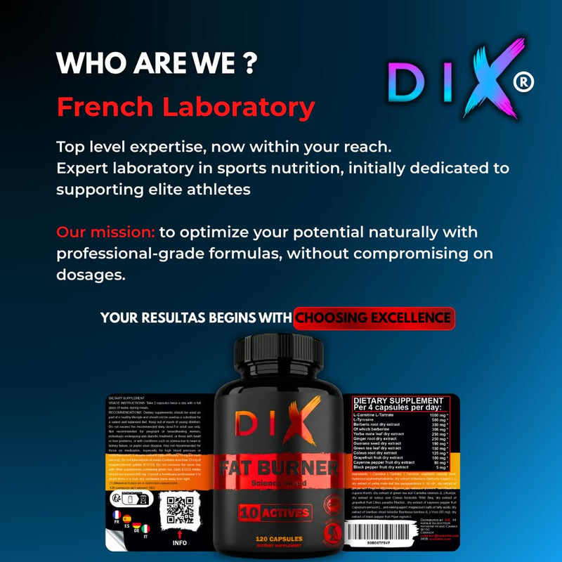 New | Powerful Fat Burner | Based on 43 Scientific Studies | Highly Dose | Effective Ingredients | Increased Metabolism | Fat Removal | Energy | Appetite suppressant | Berberine