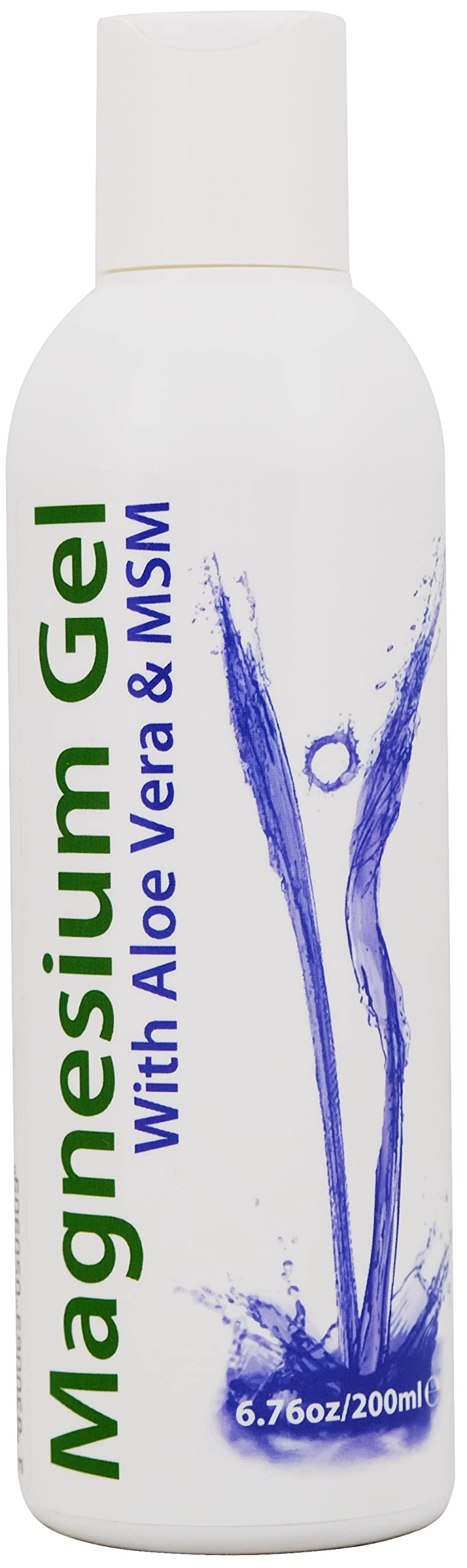 1x Magnesium Gel with Aloe Vera & MSM | 6.76 Oz - 200 ml | Pure Magnesium Chloride | Organic Aloe Vera | Soothes and Relaxes Muscles | Heiltropfen®