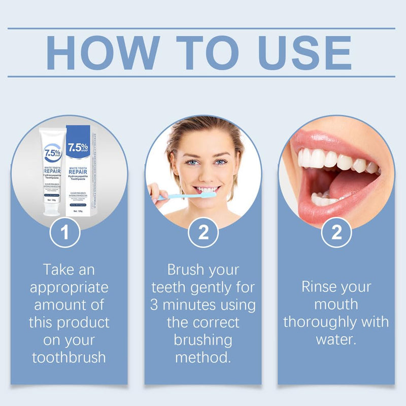 [Australia] - 3 PCS Hydroxyapatite Toothpastes for Enamel Protection and Tooth Strengthening, Fluoride-Free with Gentle Mint, Fresh Breath, Reduce Tooth Sensitivity,Daily Use for Oral Care 4.23 Fl Oz (Pack of 3) 