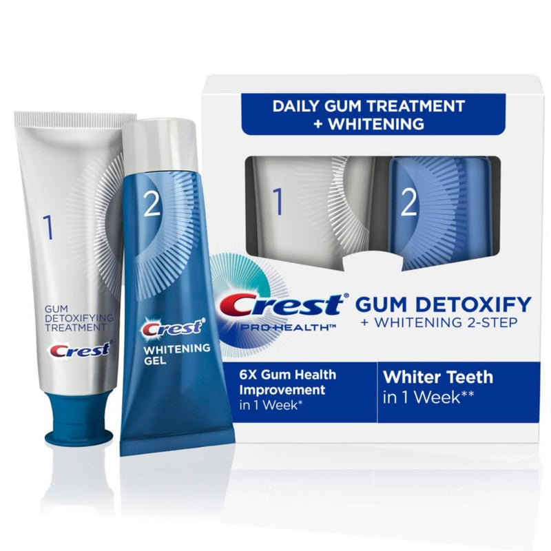 Crest Pro-Health Gum Detoxify + Whitening Two- Step Toothpaste, 4.0 and 2.3 oz 6.3 Ounce (Pack of 1)