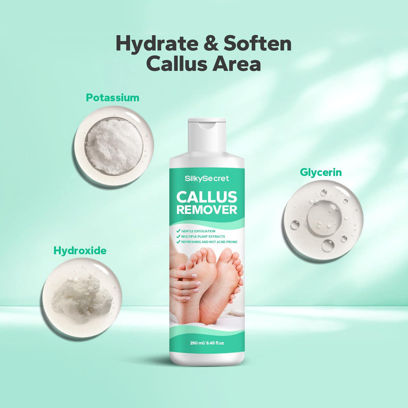 [Australia] - Callus Remover Gel for Feet (8.45 fl.oz), Powerful Formulation Foot Callus Remover, Extra Strength Callus Remover, Callus Remover for Feet Gel, Calloused Feet Remover Gel for Home Use 