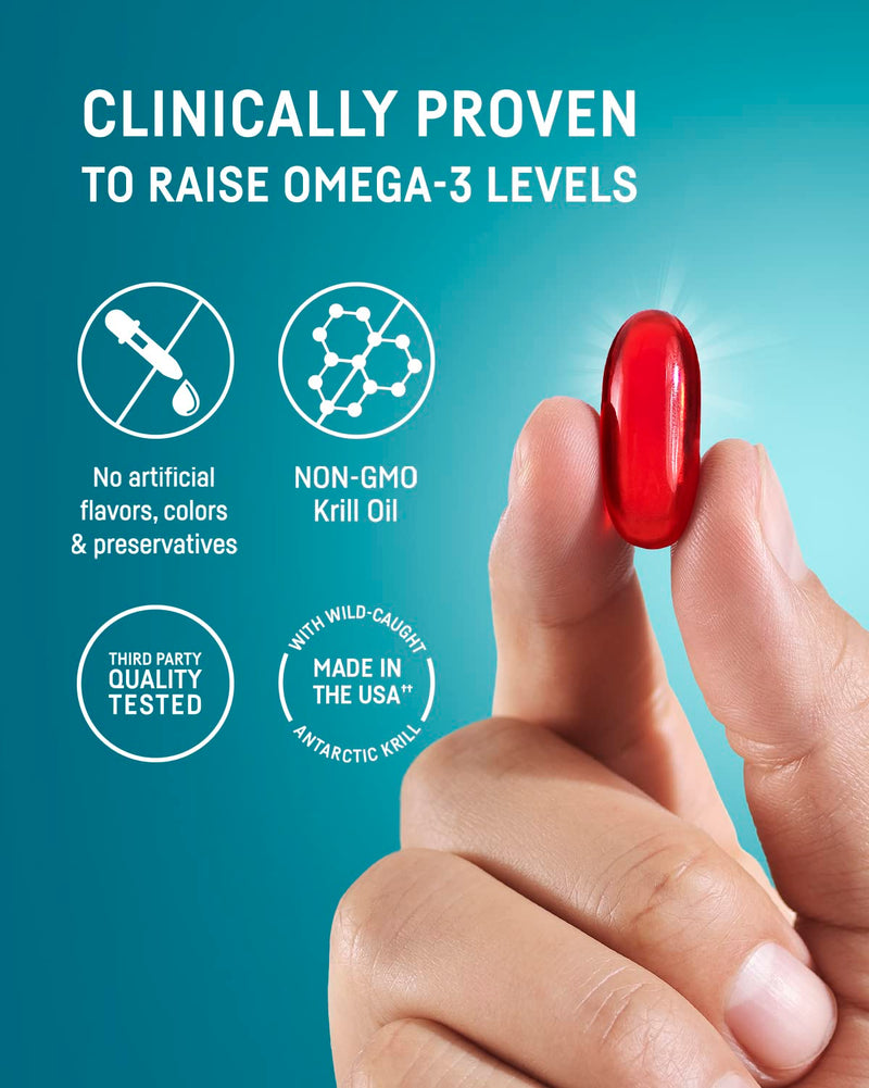 [Australia] - Kori Krill Antarctic Krill Oil Omega 3 Supplement, EPA & DHA, Krill Oil Supplements with Superior Absorption vs. Fish Oil, 800 mg, 90 softgels 