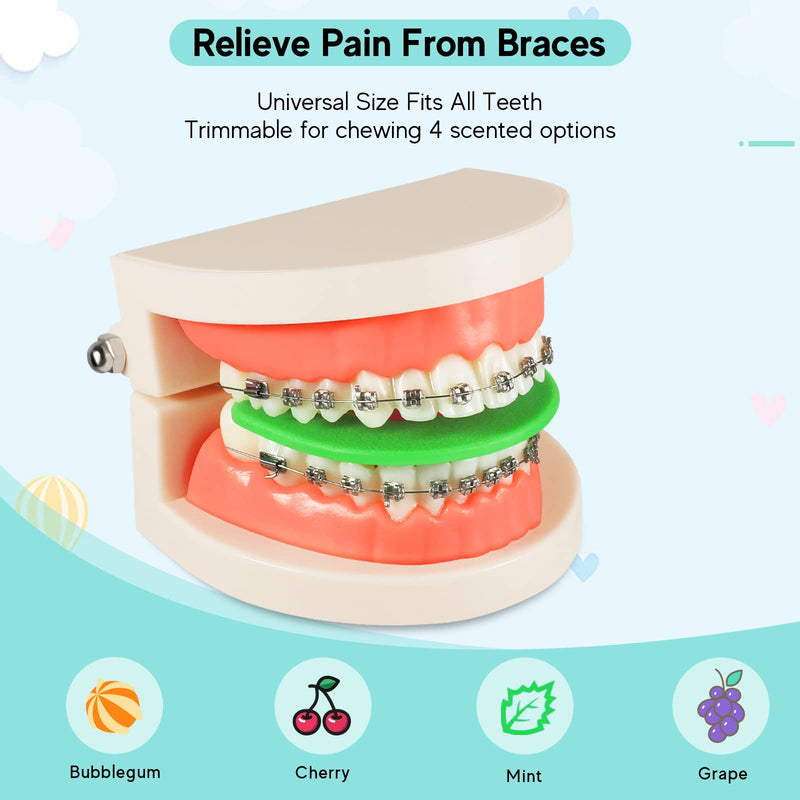 [Australia] - Bite Wafers for Orthodontic Braces - Therapy Wafer Latax Free, Relieve Pain from Braces, Teeth Pain Relief Chewie, Night Mouth Guard Alternative (Mint, 10 Pcs) Mint 