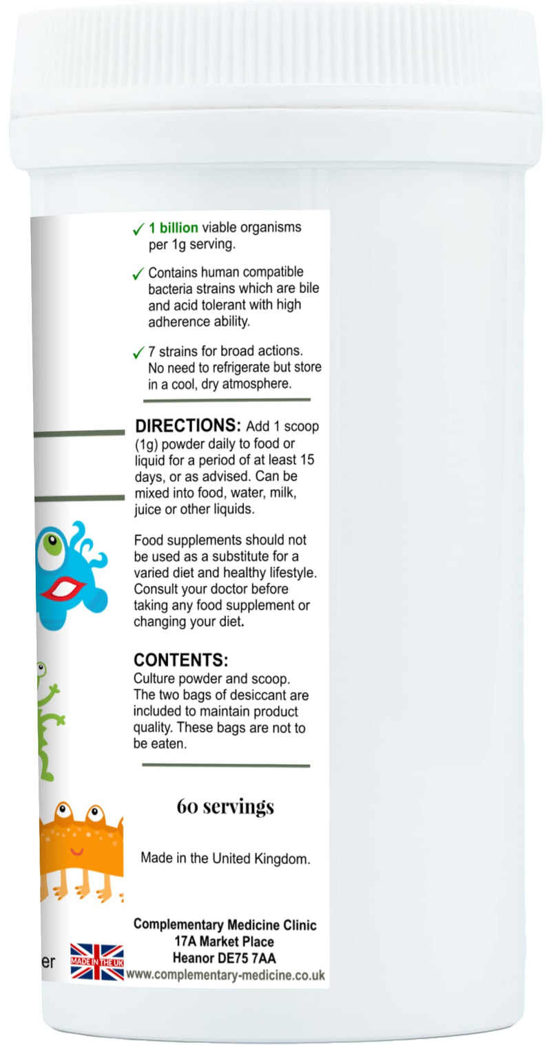 Biotic Complex Kids – 7-Strain Probiotic & Prebiotic for Children with Bifidobacterium Infantis – Gentle Digestive Support for Children – Tasteless, Easy Mix, 60g
