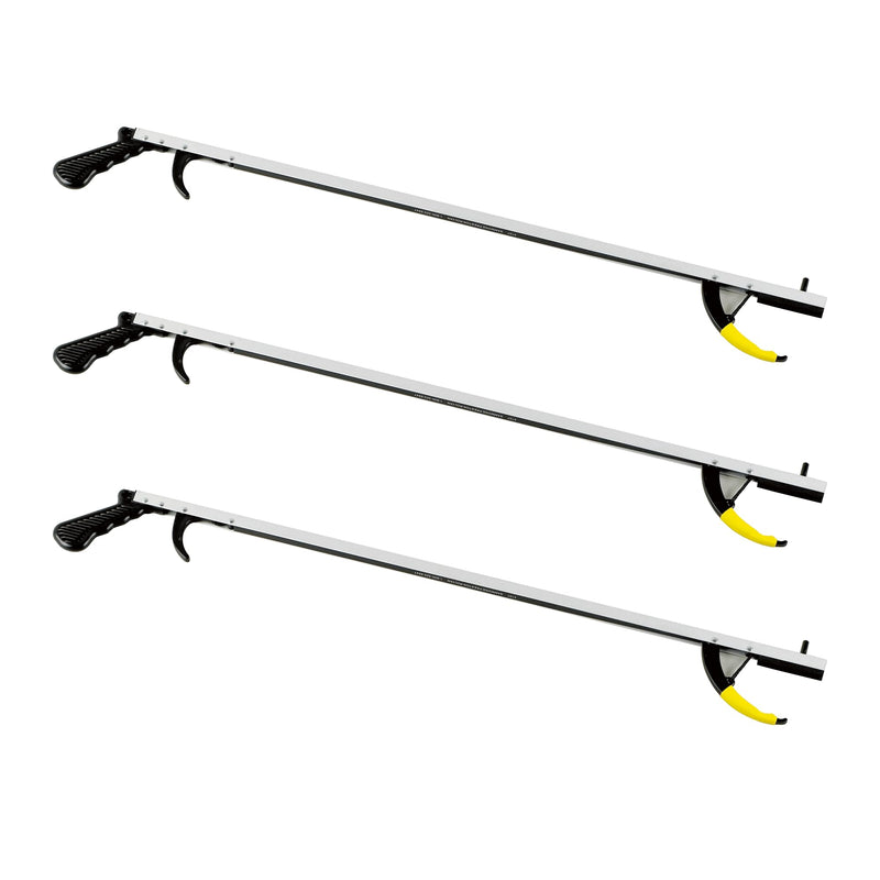 [Australia] - Cubii Health Reacher, Standard 32", Grabber Reacher Tool, Lightweight Trash Picker Grabber & Garden Nabber, Handy Aluminum Picker Up Tool & Reaching Claw, Reaching Assist & Dressing Tool, Pakc of 3 