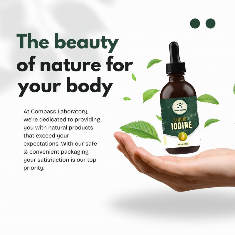 [Australia] - Iodine Liquid Drops | Clear & Colorless Liquid | 50ml - 250mcg/Serving | High-Purity Dietary Supplement 