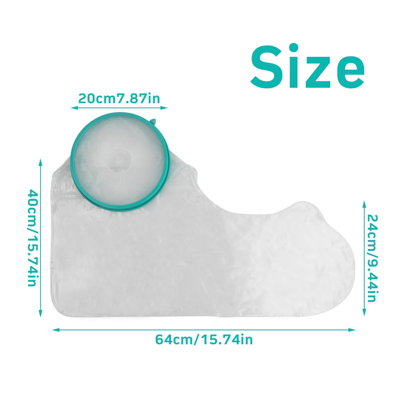 [Australia] - Anseom Plaster Protection Waterproof Arm, Reusable Plaster Protection Waterproof for Shower Adults Bandage Protection Shower Protection Arm Plaster Shower Cover for Hand Elbow and Wrist 63.5 cm 