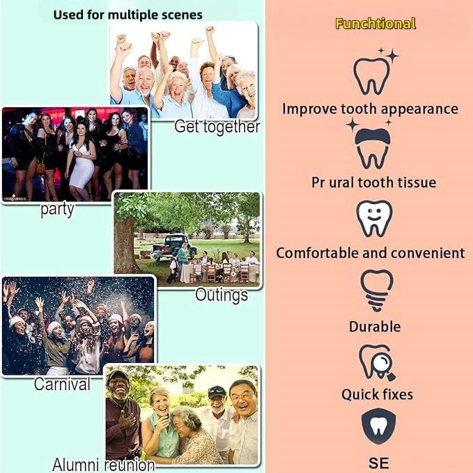 [Australia] - Tooth Repair Kit, Moldable Tooth Filling Repair Kit, Dental Care Kit Fixing The Missing and Broken Replacements, DIY Natural Filling Fake Teeth,Smile Confidently Again 