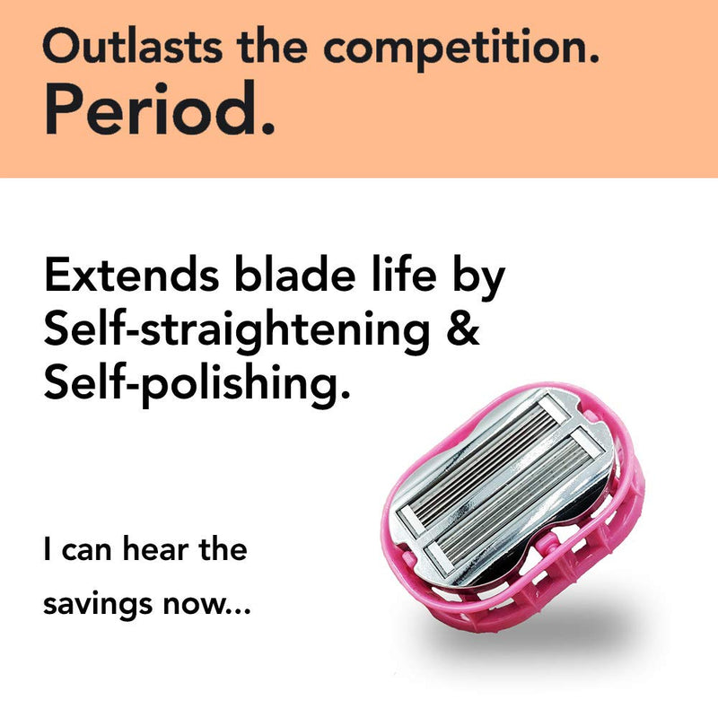 [Australia] - Premium Omnishaver with Pink Travel Case - The Fastest Way to Shave Head, Legs, Arms, Body, an Alternative to Disposable Shaving Razors Self Cleans & Strops During Use | Bald Head Shaver for Women 