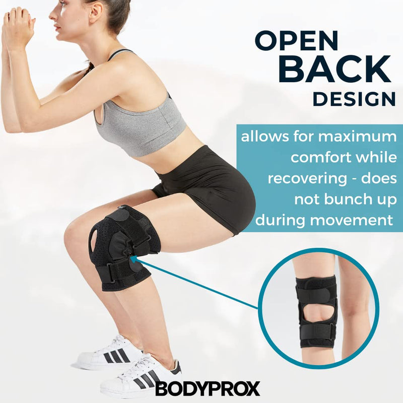 [Australia] - Bodyprox Hinged Knee Brace for Men and Women, Knee Support for Swollen ACL, Tendon, Ligament and Meniscus Injuries X-Large (Pack of 1) 