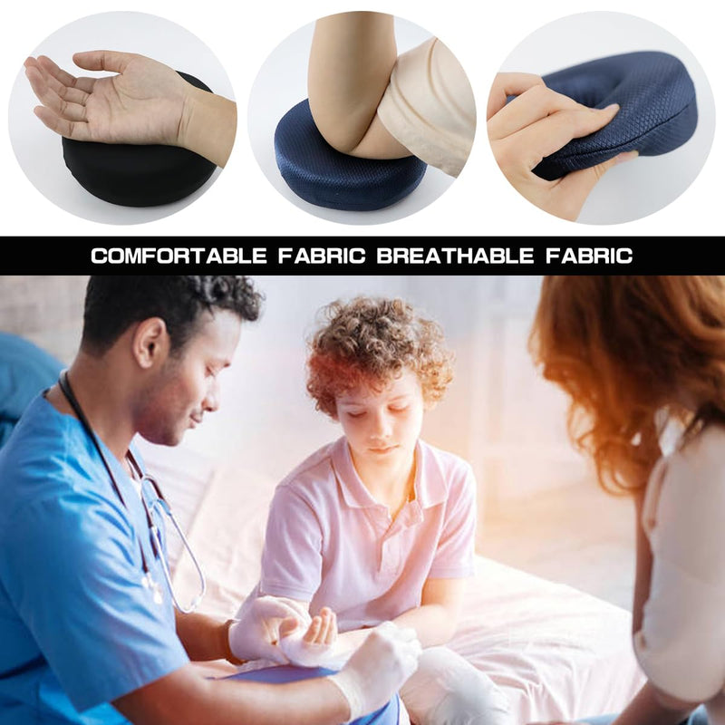 [Australia] - 2Pcs Donut Pillow Donut Seat Cushions Round Hollow Tailbone Ear Hole Piercing Pillows Hemorrhoid Cushions for Relieve Pain,Random Color,5.9 inch 