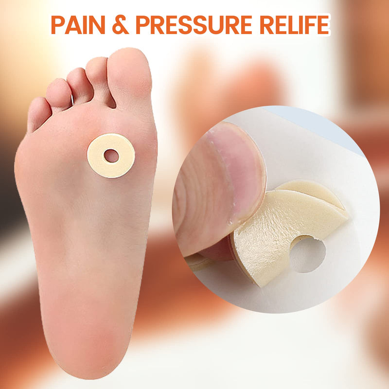 [Australia] - 60 Pieces Corn Cushions, Soft Latex Foam Self Adhesive Callus Pads Corn Pad Anti Friction Reduce Foot and Heel Pain, 4 Models (60 Pieces) 