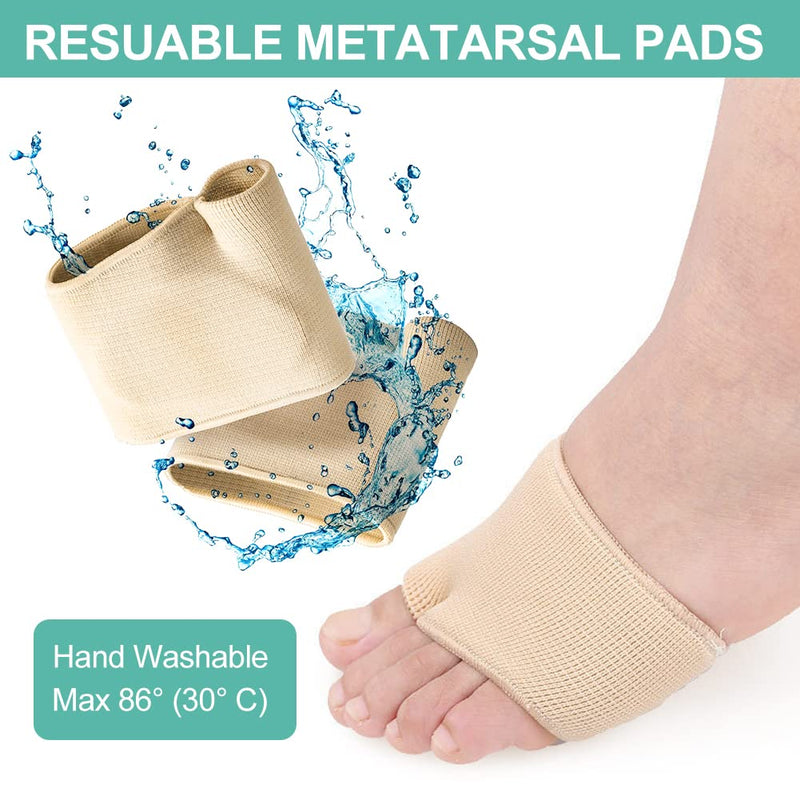 [Australia] - Metatarsal padding, ball of foot padding, forefoot forefoot pad, comfort forefoot padding, walking comfort fabric, ball of foot protection, foot soft socks for support feet (EU 35.5-38) EU 35.5-38 