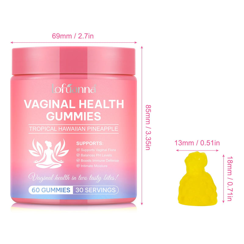 Vaginal Probiotics Gummies for Women, Premium Feminine Balance Gummies for PH Balance, Womens Probiotics for Gut & Digestive Health, Vaginal & Immune Support, 60 Gummies for Feminine Health (1)