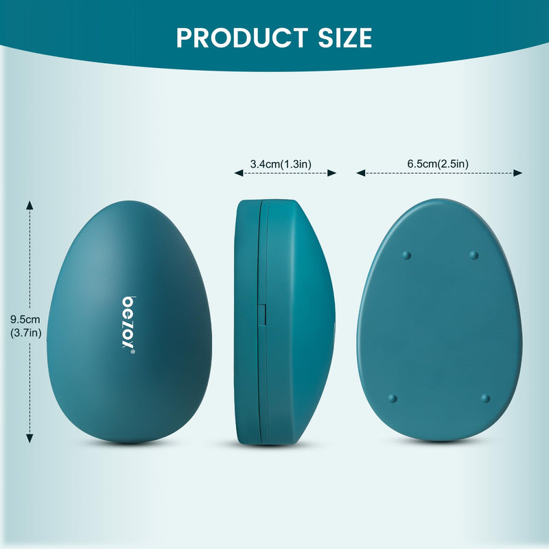 [Australia] - BEZOX Crystal Hair Remover, Glass Hair Eraser, Magic Crystal Hair Removal Stone for Full Body, Innovative Glass Body Hair Razor Epilator, Gentle Exfoliating Green 