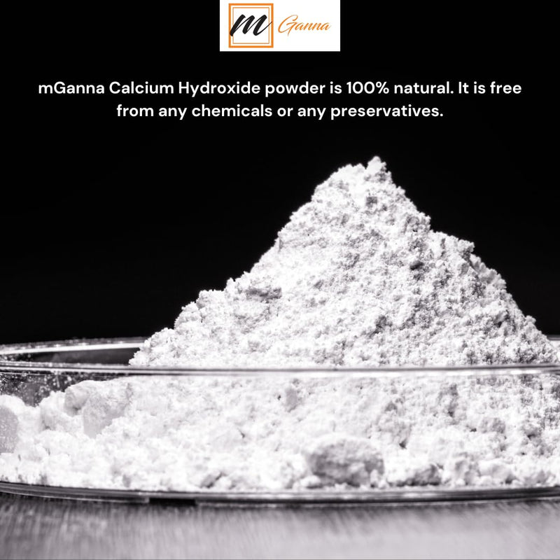 100% Natural Calcium Hydroxide Powder 227 GMS / 0.5 LBS for Creams, Lotions and Cosmetic Formulations