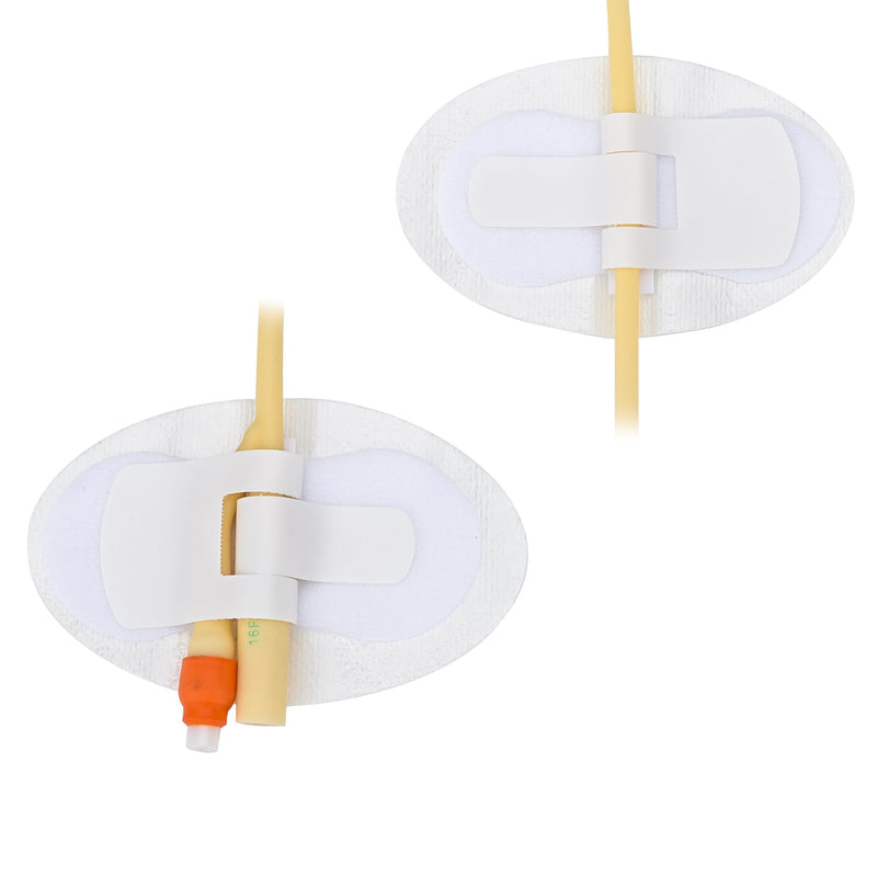 [Australia] - Foley Catheter Stabilization Device, Self Adhesive Catheter Tube Urinary Leg Bag Holder Sticker, Catheter Supplies for PEG/G/Feeding Tube Holder Accessories, Pack of 10 White 10 Pack 