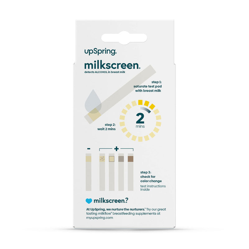 [Australia] - Upspring Milkscreen Test Strips to Detect Alcohol in Breast Milk - at-Home Test for Breastfeeding Moms, Simple Breast Milk Alcohol Dip Test with Accurate Results in 2 Minutes, 30 Test Strips… 