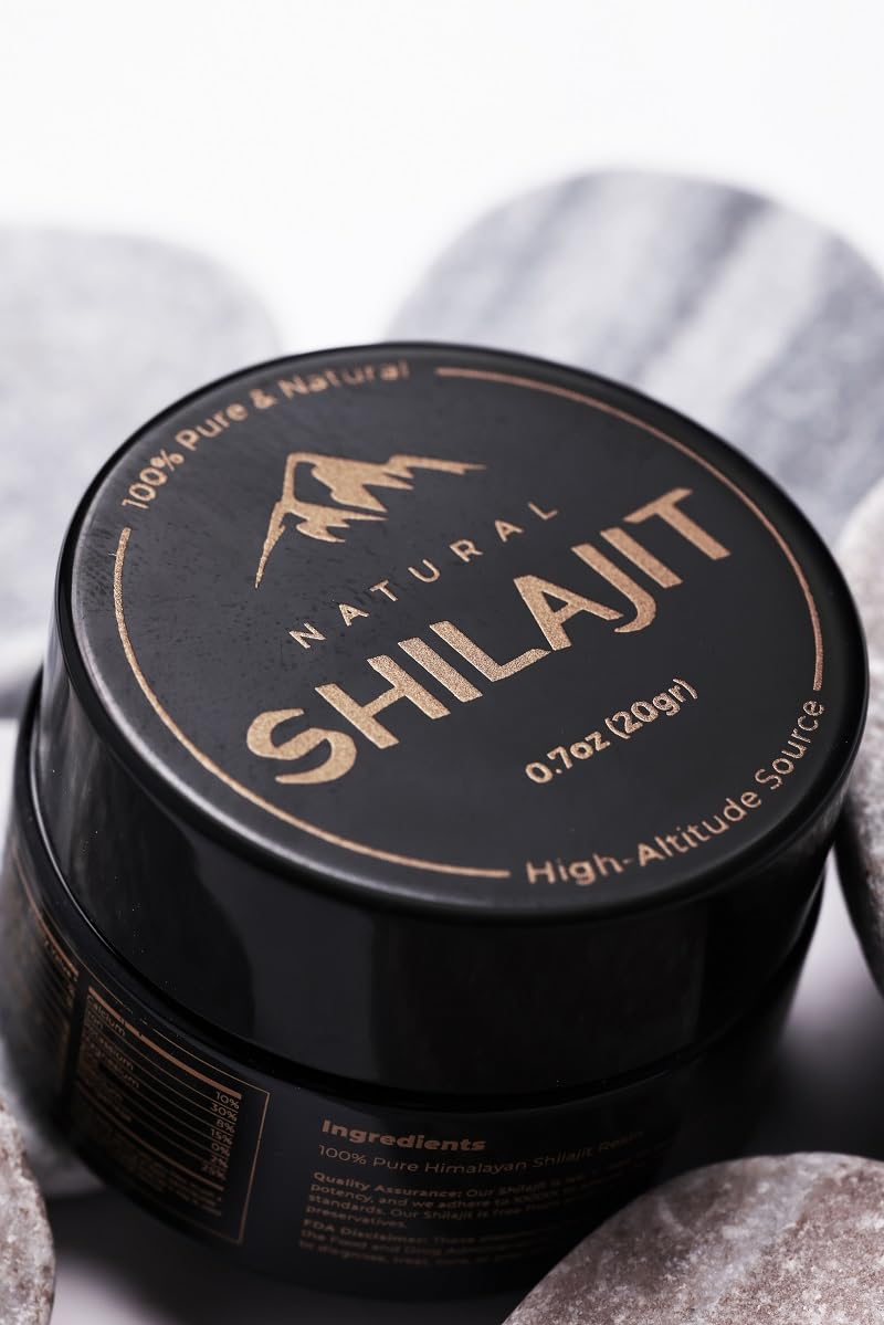 [Australia] - Shilajit Natural Himalayan Organic Resin 20 Grams, Pure Shilajit Supplement Enriched Fulvic Acid & 85+ Trace Minerals, Plant Based Nutrients for Energy, Support Metabolism & Immune System 