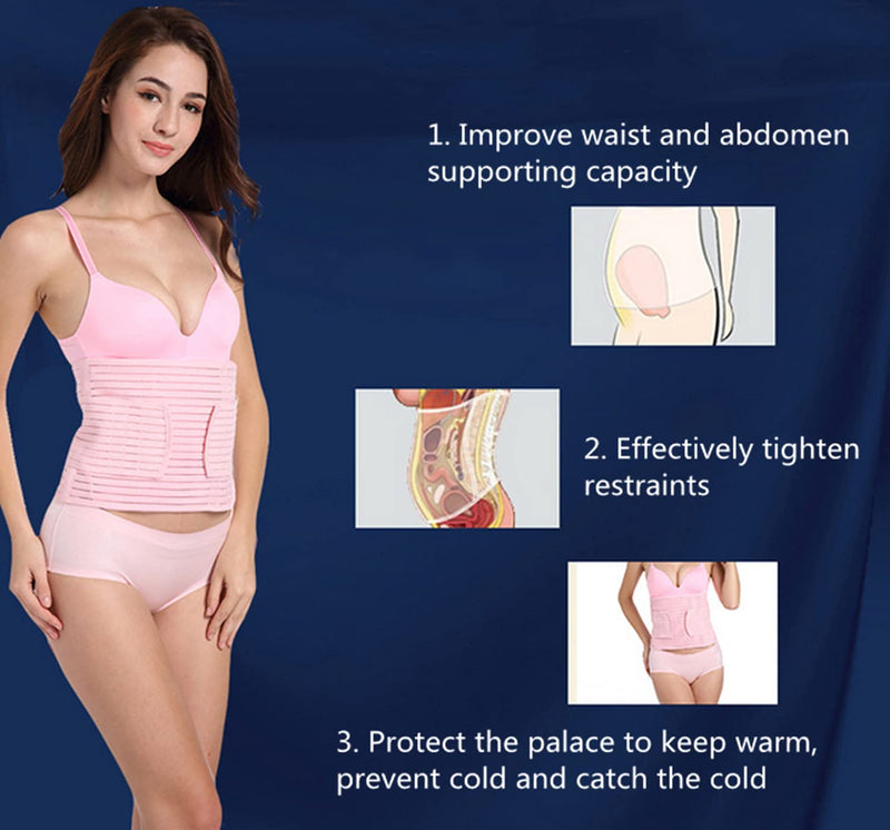 Women's Waist Trimmer Belt Abdominal Binder Comfortable Elastic Postpartum Abdomen Recovery Belt Maternity Supports Belt Shaper Slimer Wrapper(Size:XL) X-Large (Pack of 1)