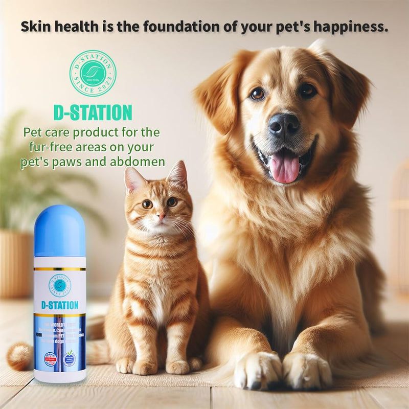 D-Station PDRN Premium Abdomen and Bottom Paw Balm Essence - Hydrates, Protects, and Soothes Dry, Cracked Paws, Rough Skin, and Calluses for Dogs and Cats. It is Gentle and Non-irritating. 2.87 oz - PawsPlanet Australia