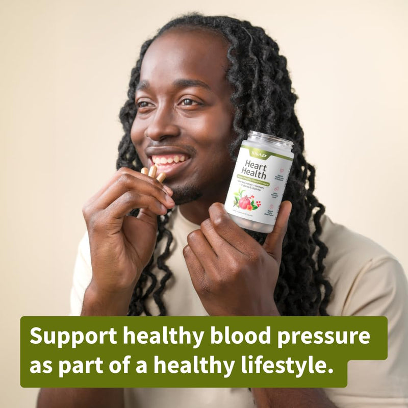 [Australia] - Snap Supplements Heart Health Support Supplement with Coq10, Organic Beet Root Powder, Hawthorn Berry, Turmeric and Odorless Garlic, Supports Nitric Oxide Level, Circulation and Flow, 90 Capsules 90 Count (Pack of 1) 