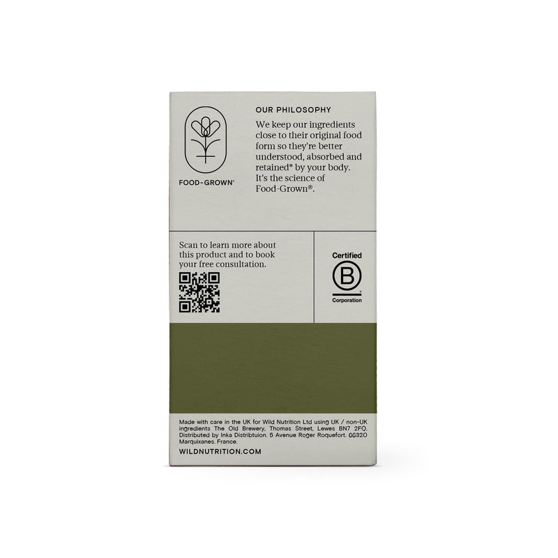 WILD NUTRITION Lion's Mane Plus with Safr’Inside Saffron | Food-Grown Ingredients | Focus and Mental Performance, Cognitive Function, Emotional Wellbeing and Inner Balance