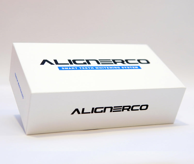 AlignerCo Wired LED Teeth Whitening Kit | Includes 3 (2ml) Whitening Gel Pens, 16-Bulb LED Light Mouthpiece | Gentle & Enamel Safe | Portable & Convenient Tooth Care