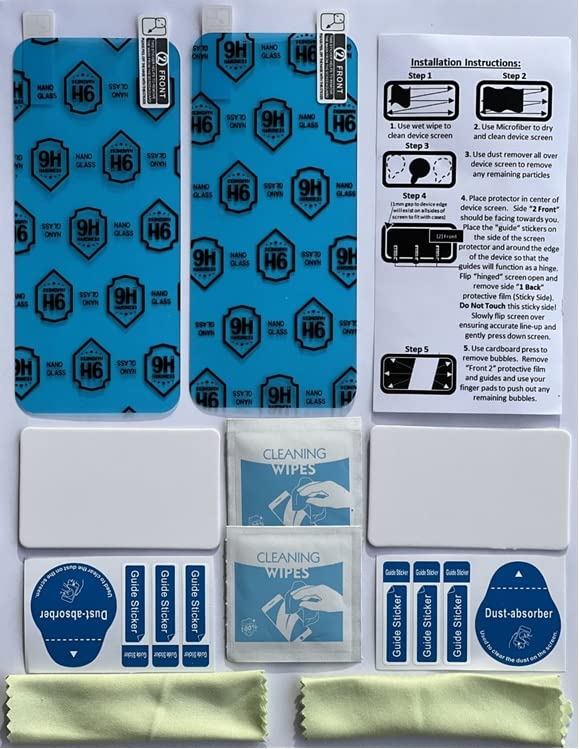 [Australia] - 9H Flexible Glass Screen Protector for Omnipod 5 Receiver PDM - Won't Crack or Chip - Anti-Scratch Anti-Fingerprint - 2 Pack 