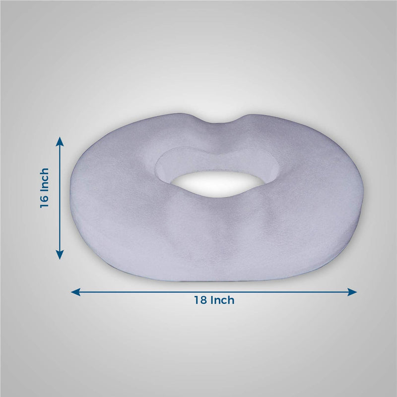 [Australia] - Donut Pillow Hemorrhoid Seat Cushion - Orthopedic Memory Foam – Contoured Luxury Comfort, Pain Relief and Supports Prostate, Pregnancy, Post Natal Sciatica Coccyx, Surgery & Tailbone Pressure Dr Flink 