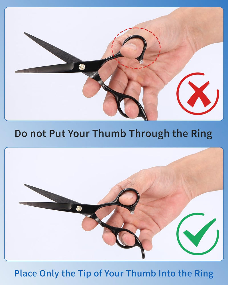 [Australia] - TIDEVAN hairdressing scissors, 14 pieces hairdressing scissors set, hair cutting scissors, professional set with hairdressing cape, professional hair scissors, precise haircuts, hairdresser accessories for hair and beard, women, men, children 