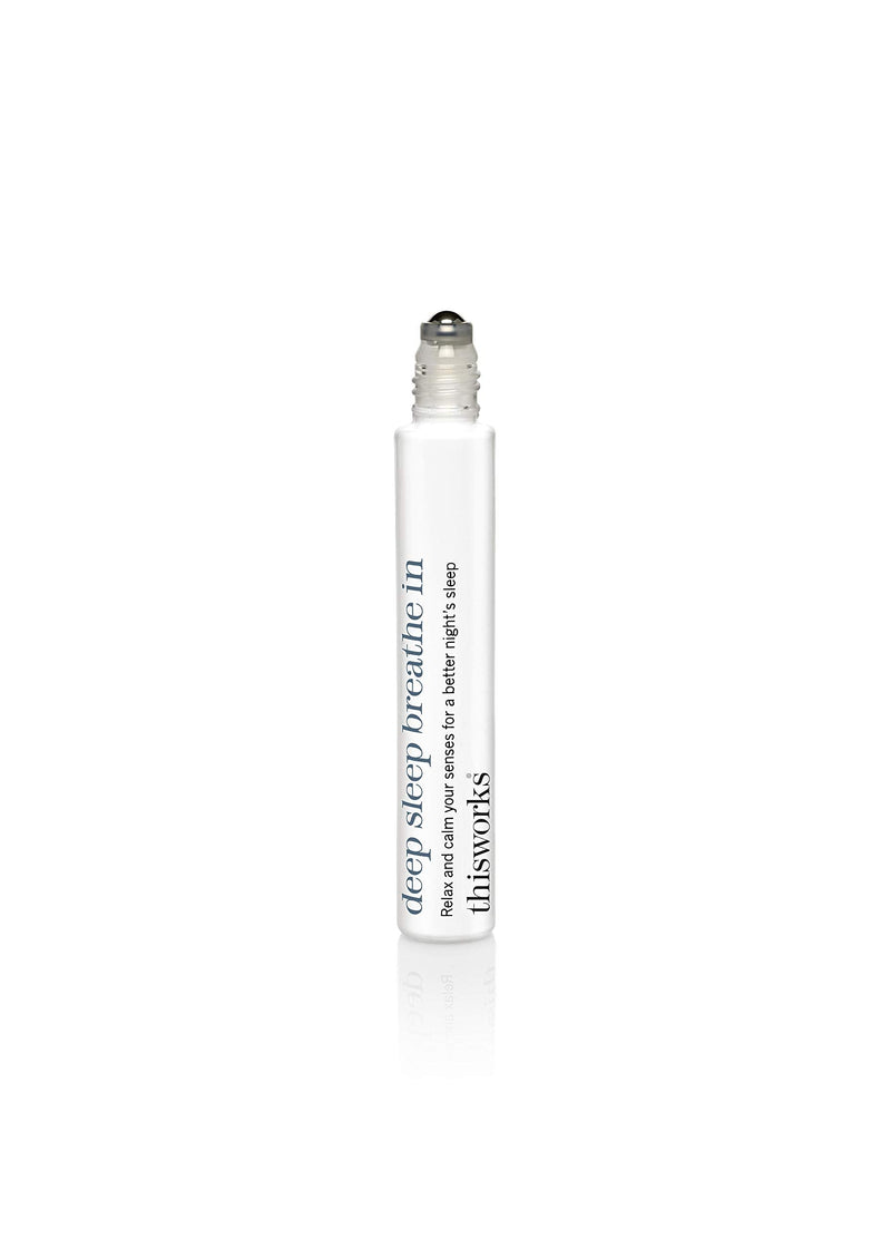 This Works Deep Sleep Breathe in Roll-On 0.27 fl oz - Sleep & Tension Aid | Natural roll-on with Lavender, Camomile & Vetivert; glide onto pulse points to unwind and ease tension Breath In Set