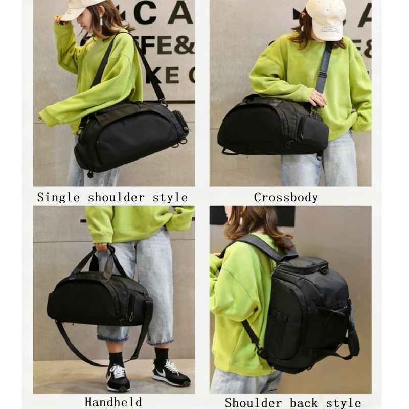 Large Waterproof Gym Bag Dry Wet Separate Compartment Sports Duffle Bag with Shoulder Strap for Travel, Fitness, Outdoor (50L)