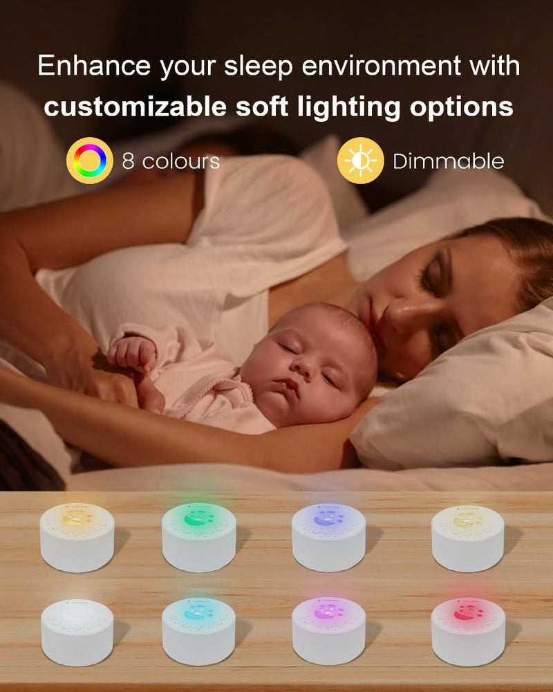 [Australia] - Portable White Noise Sound Machine for Relaxation, Better Baby & Adult Sleep ‚Äì 18 Sounds ‚Äì USB-C Rechargeable ‚Äì 18hr Battery ‚Äì Baby White Noise Machine ‚Äì Travel Sound Machine 