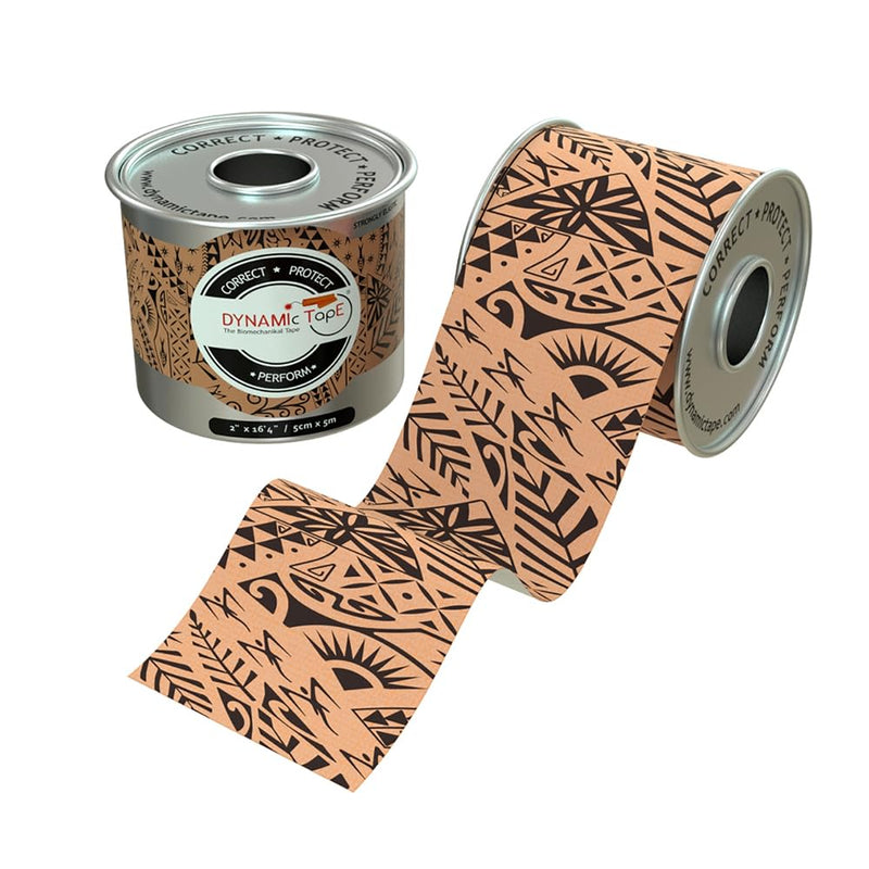 Dynamic Tape – 2 Roll Pack | Includes Original (Beige & Beige) & Original (Black & Beige) | 2” Biomechanical Adhesive Tape for Injury Recovery, Muscle & Joint Support | 4-Way Stretch, Water-Resistant