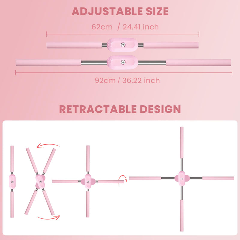 [Australia] - Posture Corrector Yoga Cross Stick - Back Pain Relief for Adult And Child，Back Cross Orthosis Yoga Stick, Improving Hunchback And Chest Back Support Posture, Orthosis Can Stretch 23.6-35.4in Grey 21.6-35.4 