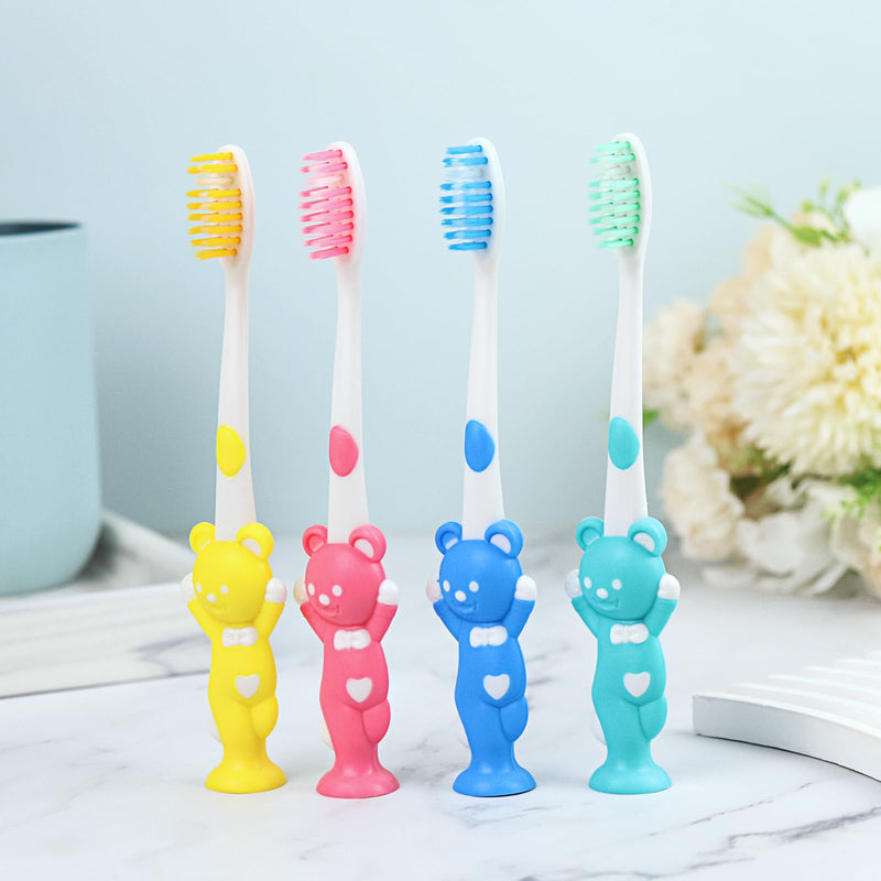 [Australia] - 60pcs Toddler Toothbrushes - Kids Manual Toothbrush, Individually Wrapped, Age 2+ Children, Boys & Girls (4 Colors) 060 pcs 
