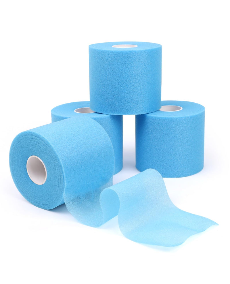 4 Rolls Pre Wrap Athletic Tape, 7cm×27m Prewrap Athletic Tape, Easy to Tear and Apply