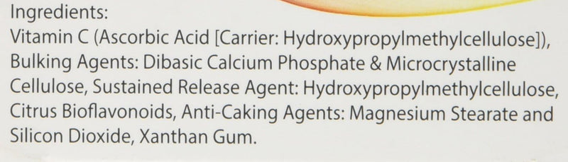 Vitamin C Tablets Sustained Release with Bioflavonoids - 120 Tablets 120 Vitamin C Tablets