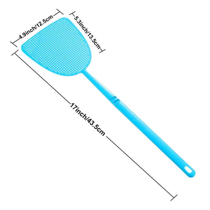 [Australia] - Boao 10 Pieces Fly Swatter, Colorful Strong Flexible Manual Fly Swat Set Plastic Durable Fly Swatter 